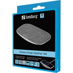 Sandberg Wireless Charger SleekPad 15W - Fast, Stylish & Convenient Charging Solution